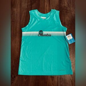 Columbia Womens Fork Stream Graphic Tank Size Small Top OmniShade Sleeveless NWT
